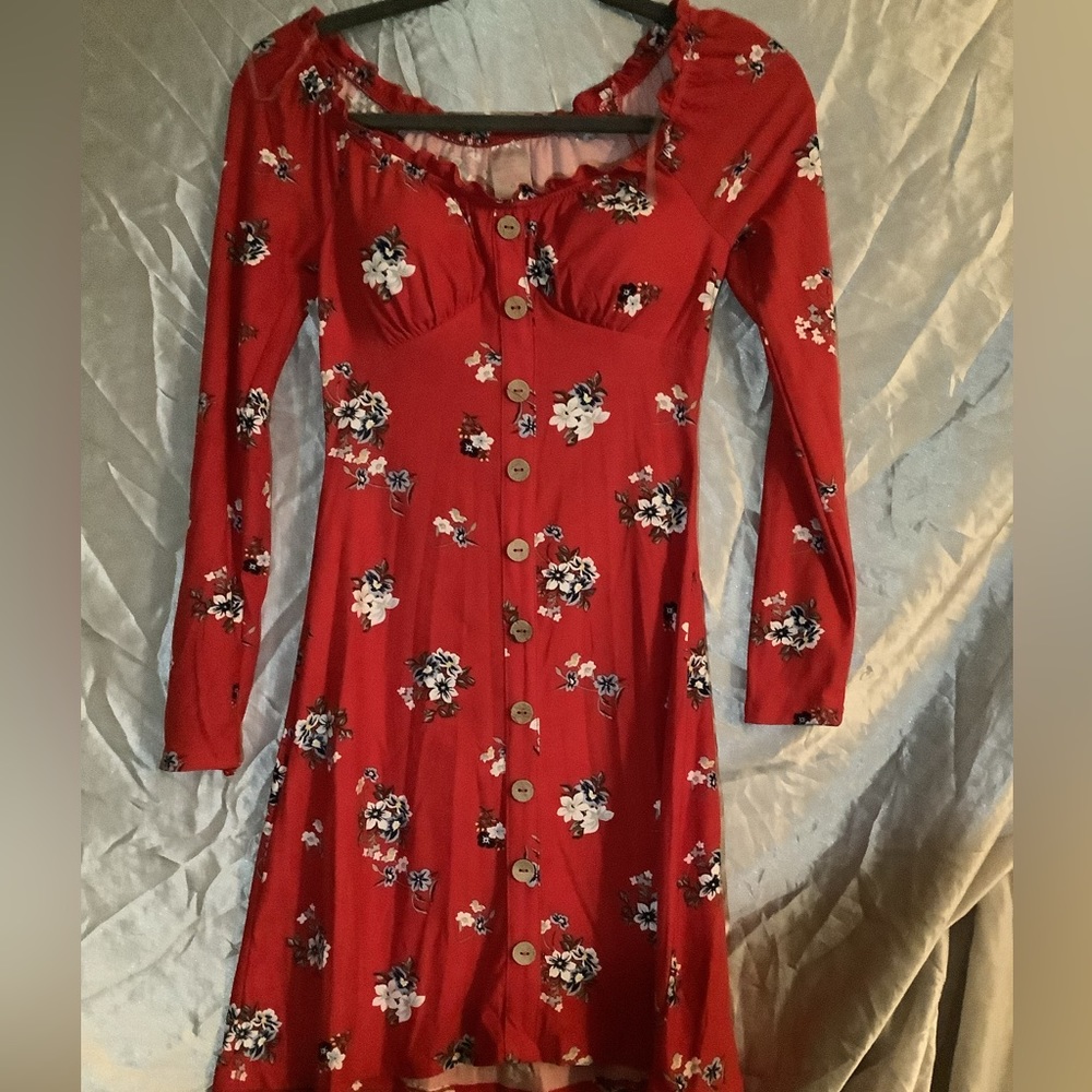 Red summer dress